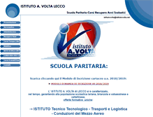 Tablet Screenshot of istitutovolta.net